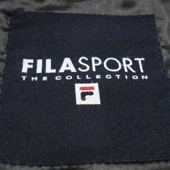 Vintage FilaSport Puffer Winter Jacket. Black - Picture 9 of 11